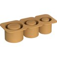 thumbnail image 3 of Bandeja para cubitos de hielo con tapa, moldes cilíndricos de silicona para cubitos de hielo para tazas de 30-40 onzas (marrón), 3 of 6