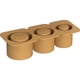 thumbnail image 2 of Bandeja para cubitos hielo con tapa moldes cilíndricos silicona tazas 30-40 onzas (marrón), 2 of 4