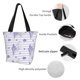thumbnail image 3 of Easygdp Stripes and Sprigs of Lavender Bolso de Hombro para Mujer, Bolso Bandolera y Cartera de Mano Elegante para Uso Diario, 3 of 5
