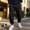 Black, variant on Men's Casual Solid Sweatpants Elastic Waist Drawstring Joggers Loose Fit Tapered Athletic Pants with Pockets, S