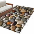 thumbnail image 2 of Rectangle Area Rugs 3 x 5 Ft, Colorful Stones Non-Slip Residential Carpet, Farmhouse Stones Modern Art Indoor Crawling Mats Runner Rugs for Living Room/Dining Room/Bedroom, 2 of 9
