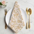 thumbnail image 2 of Farmhouse Orange Cloth Napkins, Vintage Flower Leaf Botanical Plant Washable and Reusable Dinner Napkins Set of 4, Table Napkin for Kitchen Party Birthday Wedding Hotel Housewarming 20"x20", 2 of 9