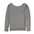 thumbnail image 2 of Project Social T Womens Solid Long Sleeve Basic T-Shirt, Grey, Small, 2 of 2