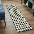 thumbnail image 3 of Cute Lemon Floral 2'x6' Runner Rugs for Hallway Kitchen Bedside Non Slip Washable, Farmhouse Black White Buffalo Plaid Entryway Rug Runners with Rubber Backing, Long Carpet Runner for Laundry Room, 3 of 8