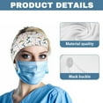 thumbnail image 5 of Jiueut Hummingbird Nurse Button Headband Butterfly Medical Assistant Headbands for Women 4 Piece Headbands for Masks with Buttons for Nurses Wide Headbands for Girls Non Slip, 5 of 7