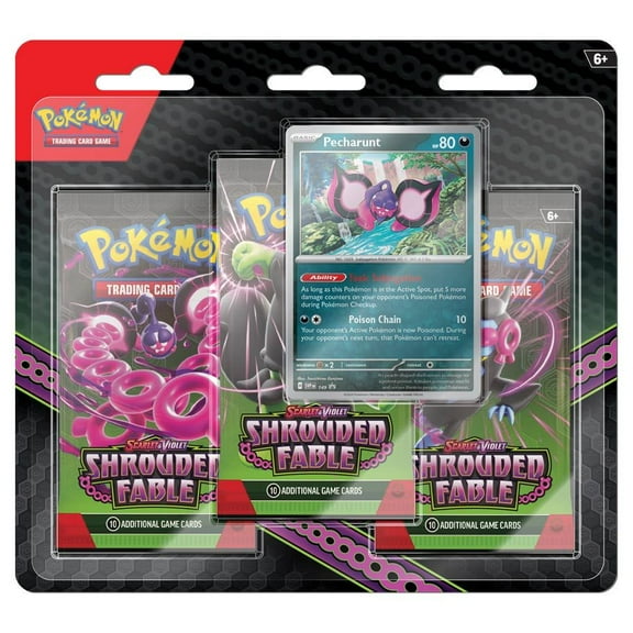 Pokemon Trading Card Games Scarlet & Violet 6.5 Shrouded Fable 3 Pack - Booster Blister