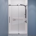 thumbnail image 4 of Madam Series 48 in. x 76 in. Frameless Sliding Shower Door in Gunmetal, 4 of 8