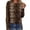 Coffee, variant on Trendfront Womens T Shirts Long Sleeve Crewneck Leopard Cheetah All Over Print Pattern Casual All Match Slouchy Fashion Tee