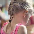 thumbnail image 3 of 50 Uds. Cintas elásticas para el pelo, lazos elásticos de algodón para el pelo, cola de caballo, diademas para mujer, cuerdas para el pelo, color negro, 3 of 5