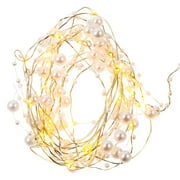 Pearl String Light Decorative Fairy Light LED Lights 20 LEDs for Birthday Weddings Valentine Bedrooms ( )