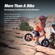 Strider 12 Sport Bike, Orange - No Pedal Balance Bicycle for Kids 1 to 4 Years - Includes Safety Pad, Padded Seat, Mini Grips, Flat-Free Tires -Easy Assembly, Tool-Free Adjustments