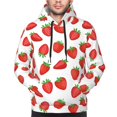 thumbnail image 2 of Bingfone Strawberries Men's Drawstring Hoodie Long Sleeve Pocket Sweatshirts-4X-Large, 2 of 6