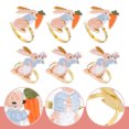 thumbnail image 3 of FOLOYORI Napkin Rings Buckles 6Pcs Easter Table Supplies Assorted Color Guests, 3 of 8
