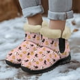 thumbnail image 3 of Whosucclay Flannel Womens and Girl Snow Boots Ankle Booties Waterproof Winter Boots Slip on Fashion Boots No Slip Boots, 3 of 6