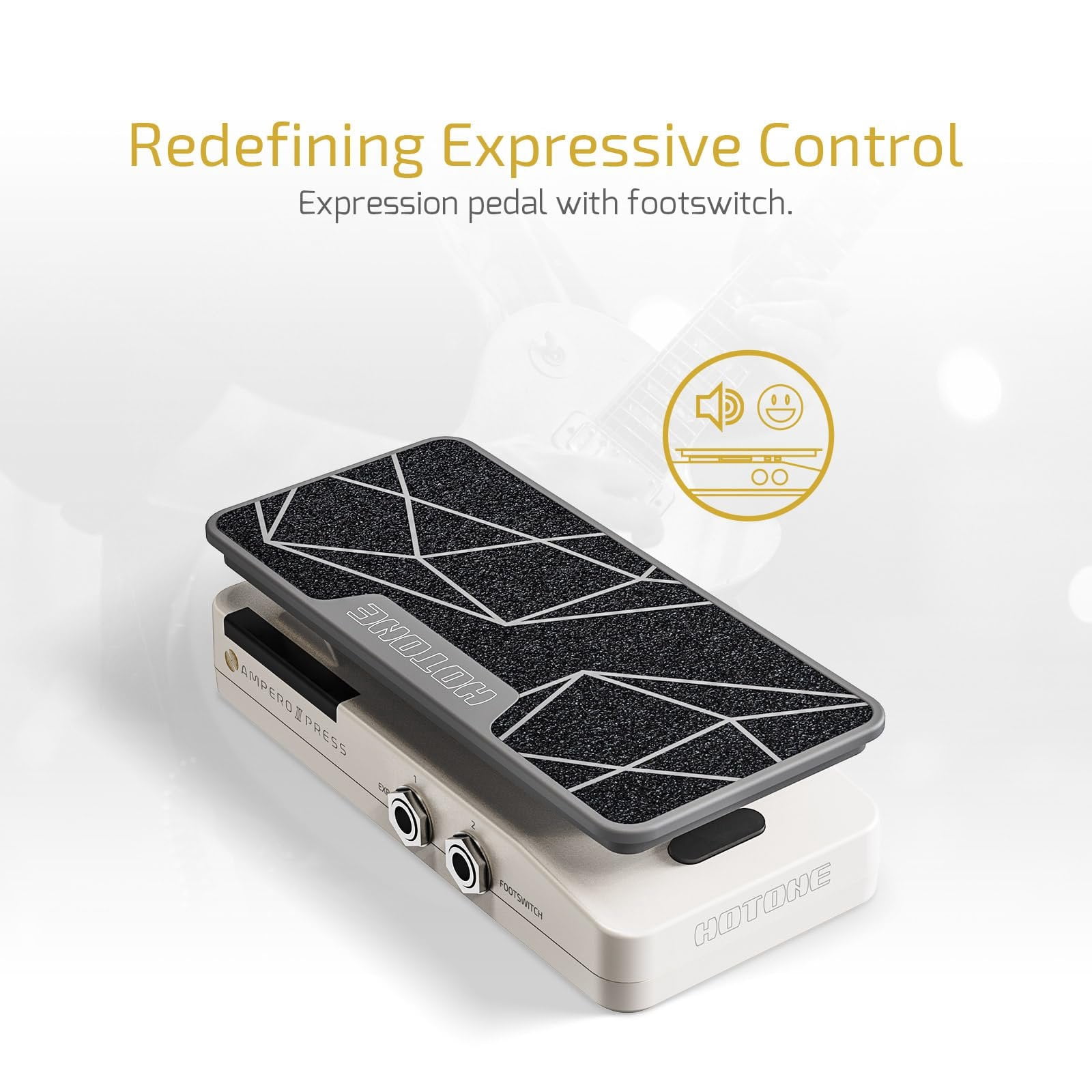 HOTONE 2 in 1 Passive Expression Footswitch EXP Pedal Ampero II Press