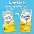 thumbnail image 3 of Crystal Light Drink Mix, 10 Packets, for Convenient On-the-Go Flavorful Hydration, Lemonade Natural Flavor With Other Natural Flavors, Zero Sugar, 1.4 oz, 3 of 10