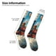 thumbnail image 2 of Balery Beautiful Red Train Hot Air Balloon Calcetines novedosos Calcetines deportivos Calcetines hasta la rodilla Calcetines de algodón Calcetines originales y geniales, 2 of 6
