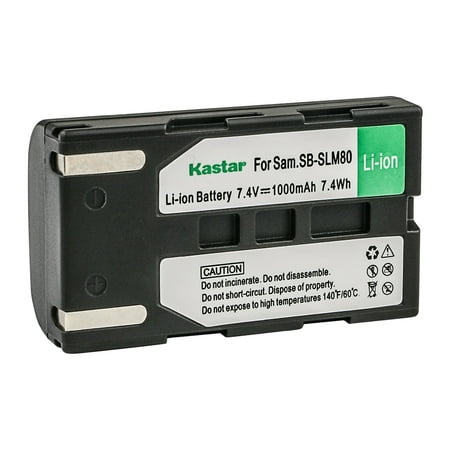 Image of Kastar SB-LSM80 attery 1-Pack Replacement for Samsung SC-D355 SC-D357 SC-D362 SC-D363 SC-D364 SC-D365 SC-D366 SC-D371 SC-D372 SC-D375 SC-D453 SC-D455 SC-D457 SC-D557 SC-D653 Camera