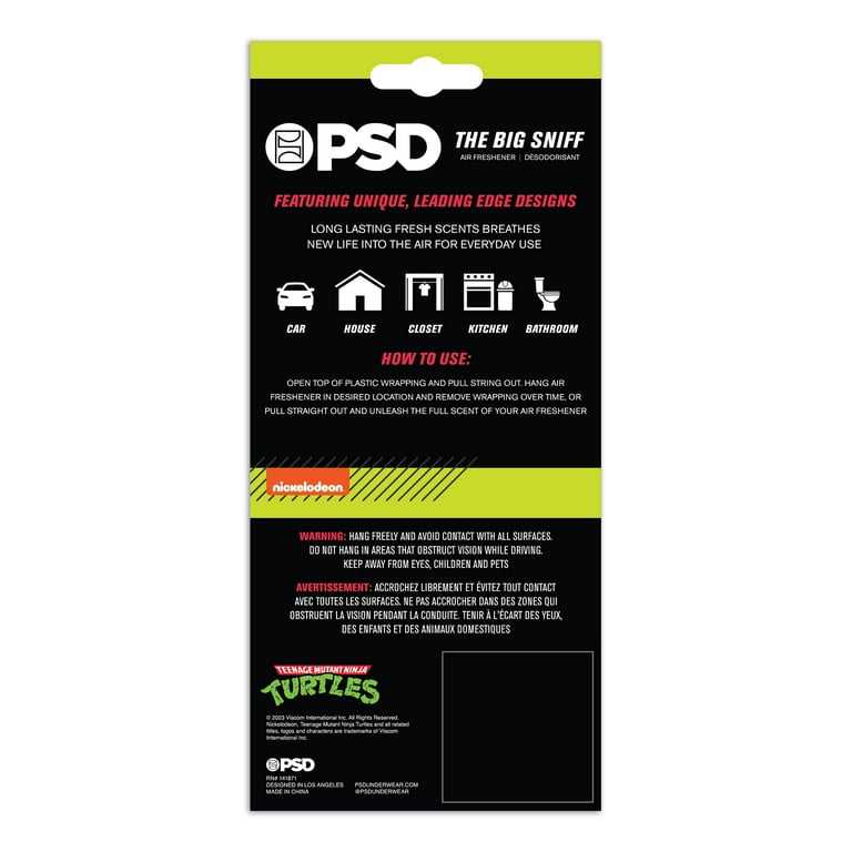 PSD Big Sniff Teenage Mutant Ninja Turtle Hanging Air Fresheners 3