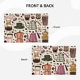 thumbnail image 4 of Rocae Vintage Coffee Printed Heat Resistant Place Mats,Classic Hemstitch Cloth Fabric Placemats Imitation Linen Place Mat Table Mats 18x12 inch, 4 of 9