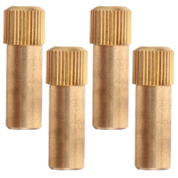 Nestingho 4Ud Pins De Soporte Para Estantes De Latón Puro Dorado Resistentes Y Decorativos Para Gabinetes Y Muebles