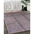 thumbnail image 3 of Ahgly Company Machine Washable Indoor Round Industrial Modern Mauve Taupe Purple Area Rugs, 7' Round, 3 of 7