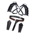 thumbnail image 3 of Arnés medieval para el pecho del cuerpo del caballero pirata de los accesorios del Pauldron del hombro para los clubes nocturnos, 3 of 8