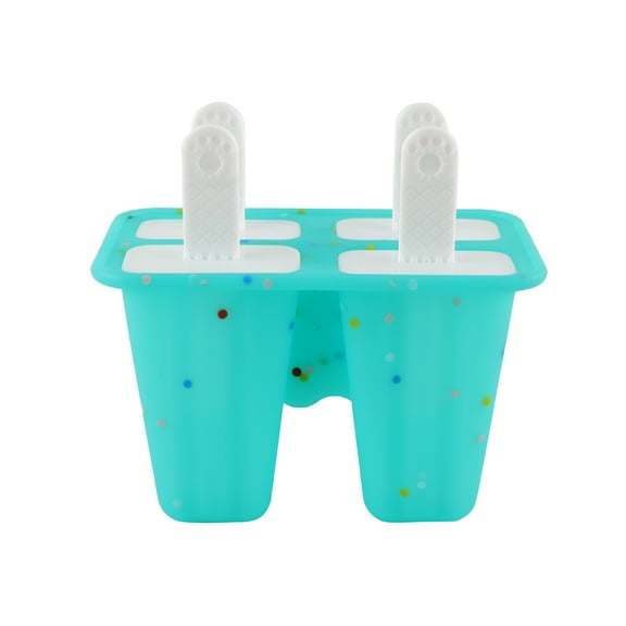 Rectangle Silicone Ice Pop Molds - Reusable & Dishwasher Safe, Teal
