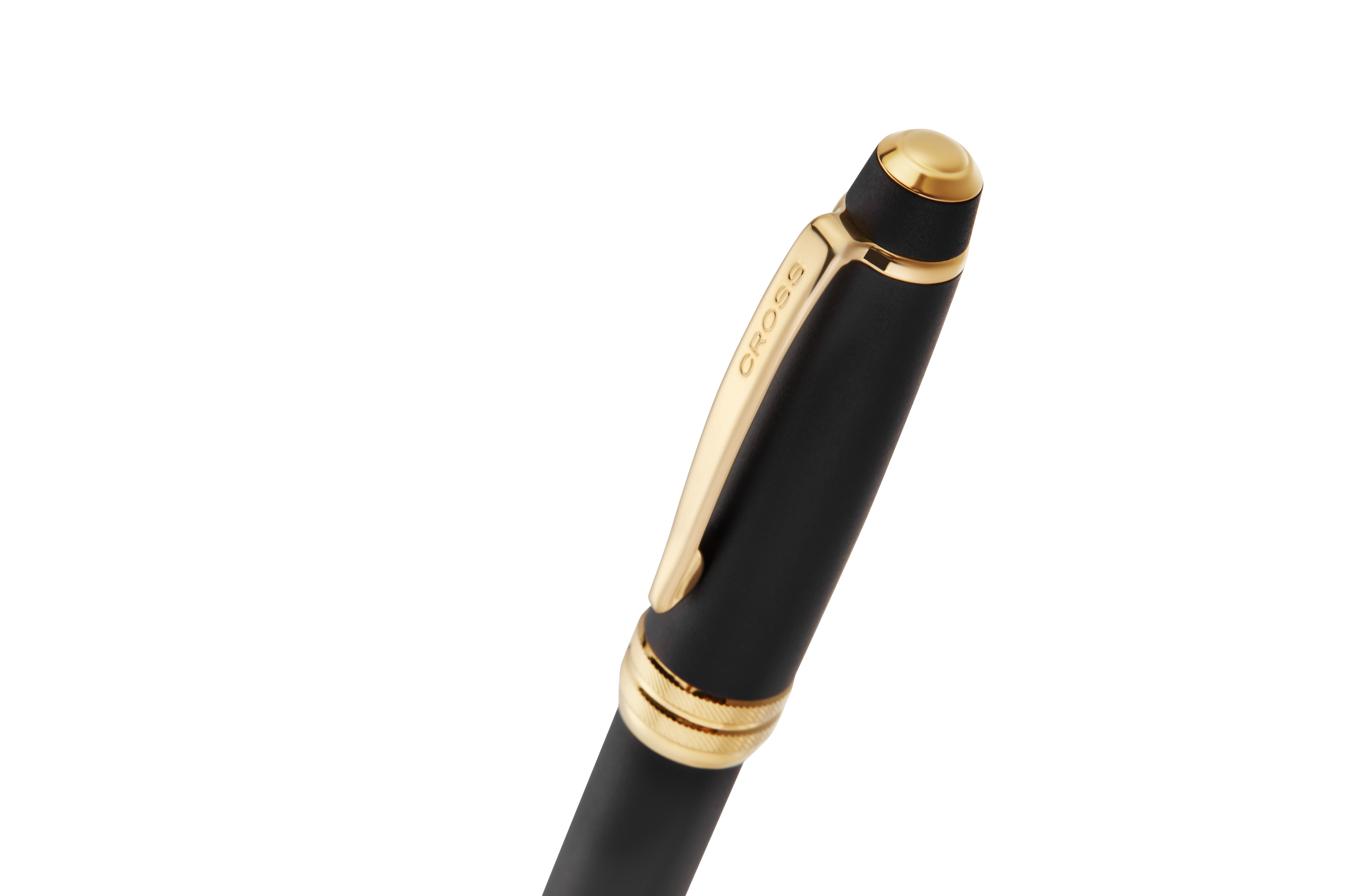 Cross Bailey™ Matte Black Lacquer with 23KT Gold PVD Appointments Ballpoint Pen
