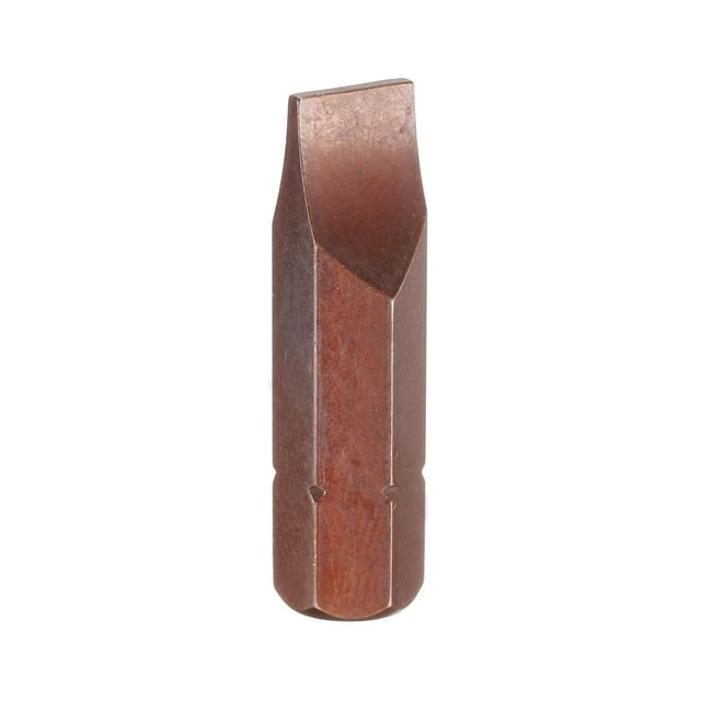 Uxcell SL8 Magnetic Slotted Screwdriver Bit 5/16" Hex Shank 32mm Length S2, Red