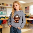 thumbnail image 6 of WAYUTE Girls Sweatshirts Cow Print Cute Hooded Sweatshirt for Boys Soft Pullover Kids Casual Hoodie with Pocket, 6 of 6