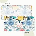 thumbnail image 4 of YFYANG 5FT Rectangular Table Cloth, Waterproof Polyester Watercolor Vintage Flowers Table Cover, Indoor Outdoor Decorative Tablecloths with Elastic Edge, 4 of 8