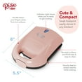 thumbnail image 2 of Rise By Dash Compact Pocket Electric Sandwich Maker, Toasting, Omelets & More, Non-Stick Surfaces - Pink, 2 of 6
