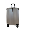 thumbnail image 2 of TRAVLR Valises Rigides Stries Medium (25 Pouces) Ensemble Extensible, Anti-Rayures, Huit Roues Silencieuses et Cadenas TSA - Argent, 2 of 6