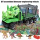 thumbnail image 4 of Dinosaur Toy Cars Set Dinossauro Transport Carrier Camión Vehículo Ingeniería Tire Hacia Atrás Modelo De Coche Para Niño Minnieouse FN006660-02, 4 of 6