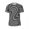 thumbnail image 4 of T Shirt For Men Sportswear T-Shirt For Men Black White Silver Grey Line T-Shirts Modern Geometric Su, 4 of 7