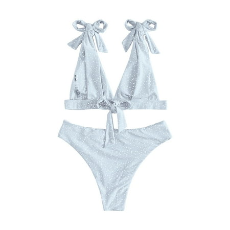 

Pianpianzi Swimming Sports Bra Athletic Swimsuits for Women Padded Swim Sports Bras for Women Women S Split Swimsuit Simple Printing Bandage Sexy 2 Piece Mini Bikini