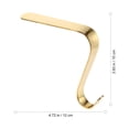 thumbnail image 2 of DRAFIDEEP Golden Xmas Stocking Hook 4Set for Simple and Stylish Fireplace and Mantel Use, 2 of 8