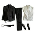 thumbnail image 3 of Conjunto de traje de figuras de acción masculinas a escala 1/6 Conjunto de traje de figuras de acción Escenas de disfraces Foto Camisa blanca, 3 of 9