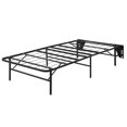 thumbnail image 2 of Black Metal - No Tools Needed - Bedroom Comfort - Foldable Twin Bed Frame, 2 of 2