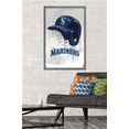 thumbnail image 2 of MLB Seattle Mariners - Drip Helmet 22 Wall Poster, 22.375" x 34" Framed, 2 of 5