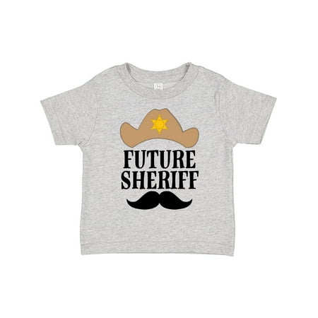 

Inktastic Future Sheriff Western Hat Mustache Boys Toddler T-Shirt