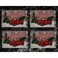 thumbnail image 4 of Nidico Merry Christmas Placemats,  4 Pieces,  Red Truck Multi-Color, 4 of 7