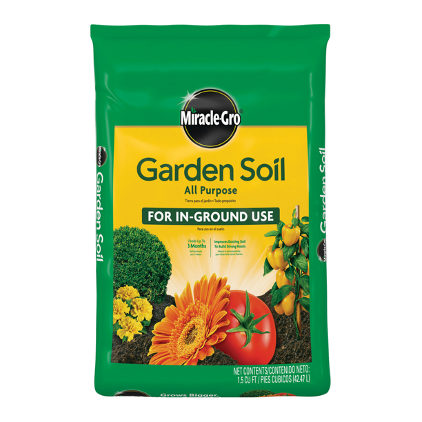 Miracle-Gro Garden Soil All Purpose, 1.5 cu. ft., Feeds for 3 Months