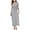 White, variant on Women Summer Casual Loose Fit Dresses Short Sleeve O Neck Polka Dot Bandage Long Maxi Dress Tunic Waist Party Beach Sundress