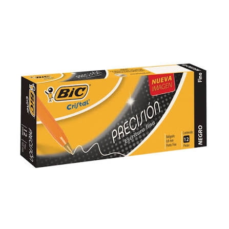 Caja de Pluma Bic Cristal de Precision con 12 piezas