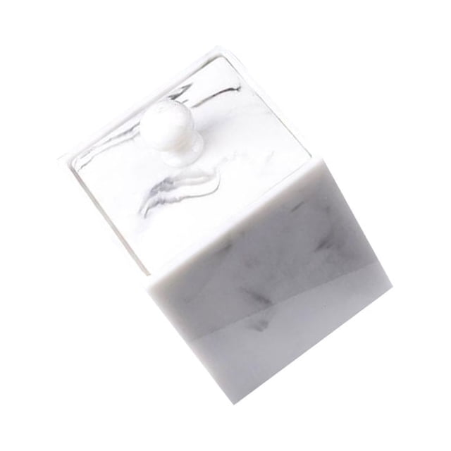 CRAFTHROU round cotton swab box Cotton Swab Container Protection for Bathroom 1Pcs