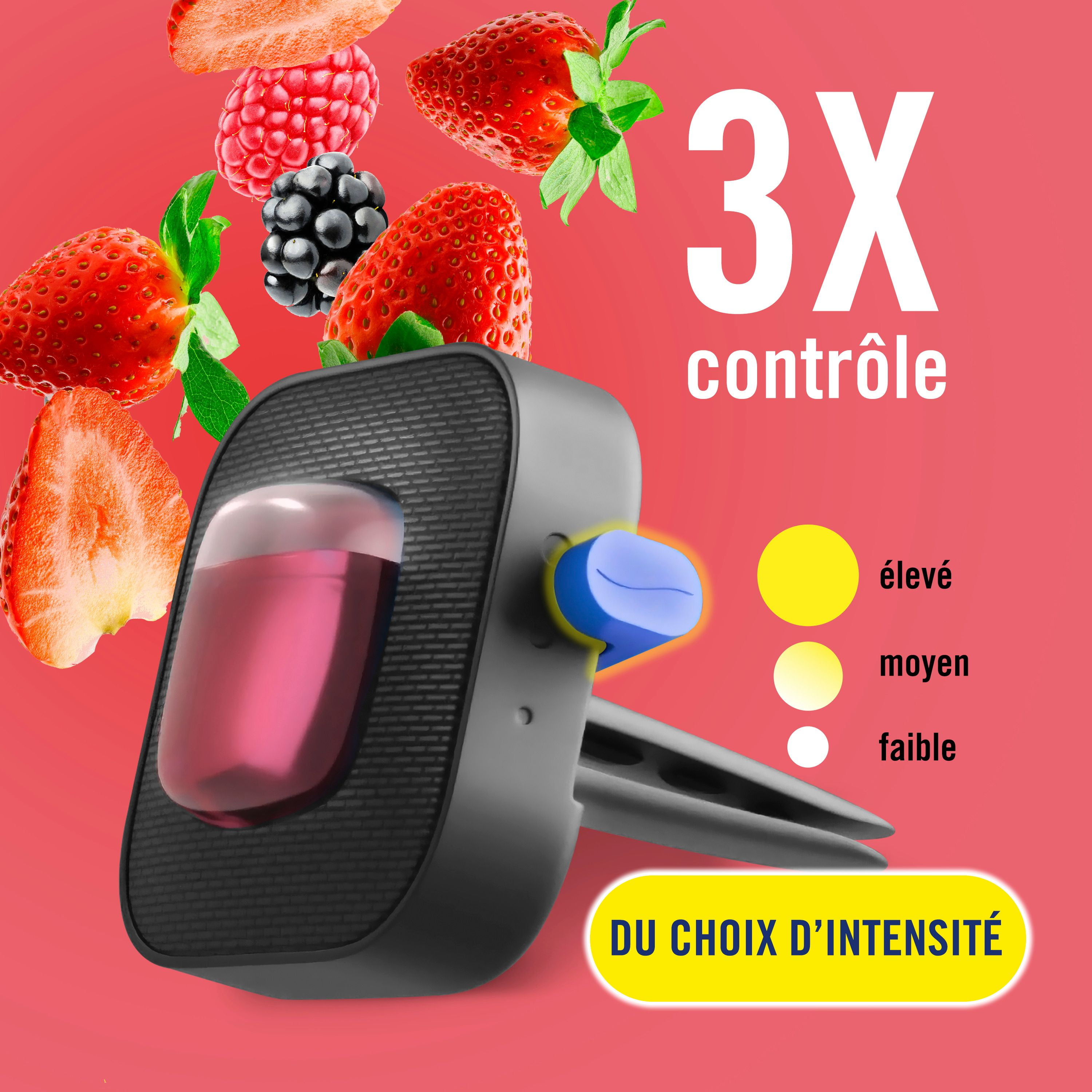 Febreze Car Air Freshener Vent Clip Berry & Bramble Scent, Car Vent Clip, 2ct