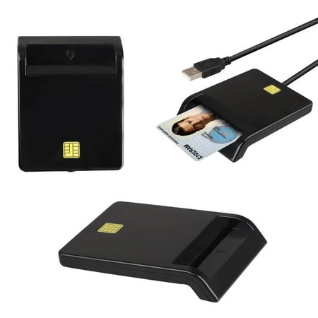 EEEkit DOD Military USB CAC Smart Card Reader, Compatible with Mac OS, Win