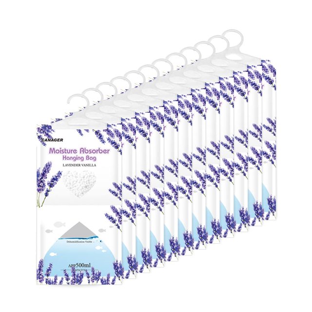 Bolsa de humedad colgante CANAGER, 12 unidades, 370 ml